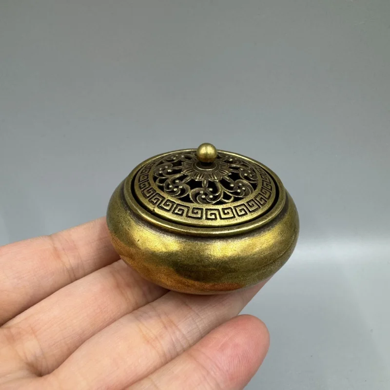 Antique Collectible Bronze Ornaments, Pure Brass Decorative Artifacts