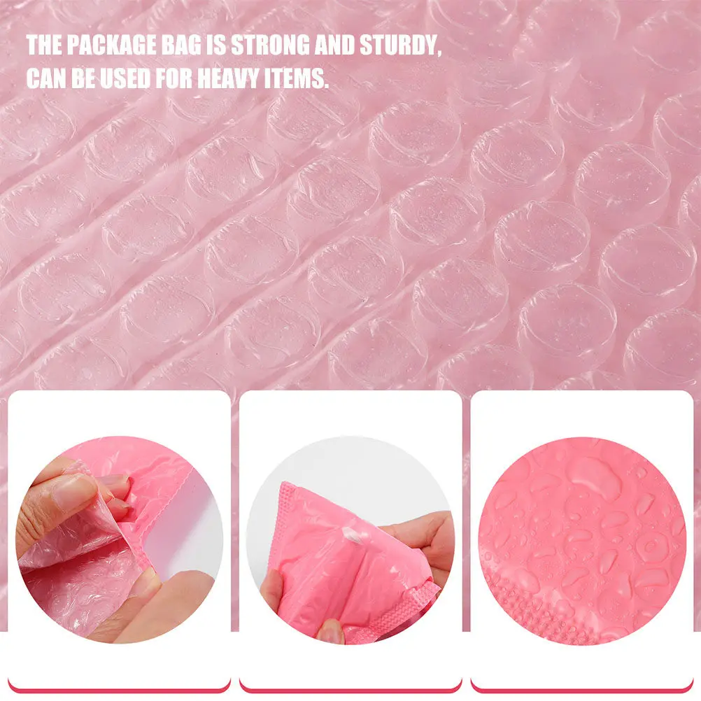 60Pcs Bubble Shipping Bags High-Density Co-Extruded Film Padded Mailing Envelopes for Cards Keychains Jewelry Small Items Secure