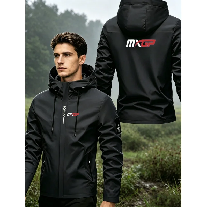 MXGP Off-road motorcycle racing printed hooded functional jacketA must-have for motorcycle enthusiasts