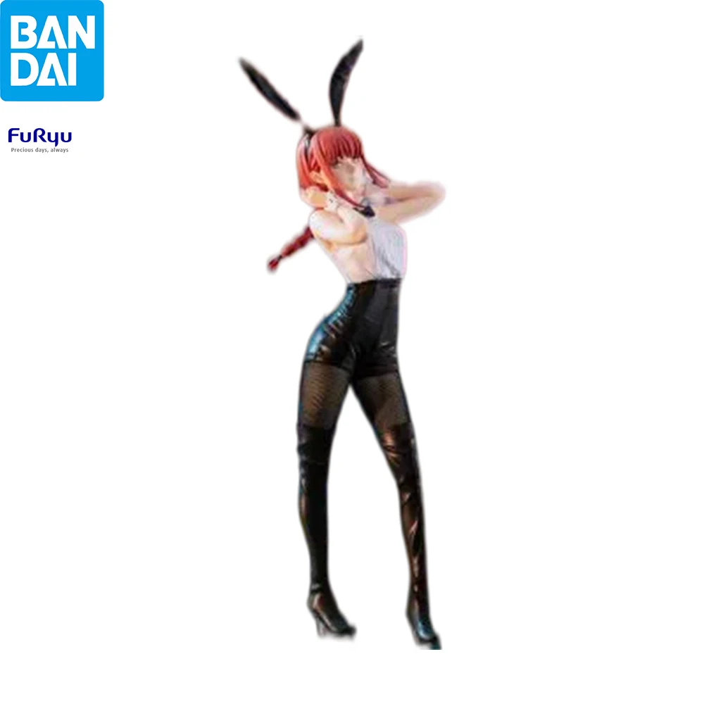 FuRyu BiCute Bunnies Chainsaw Man Makima Bunny Girl Standing Anime Figure Desktop Decor Cute Best Gift For Anime Collectors Fans