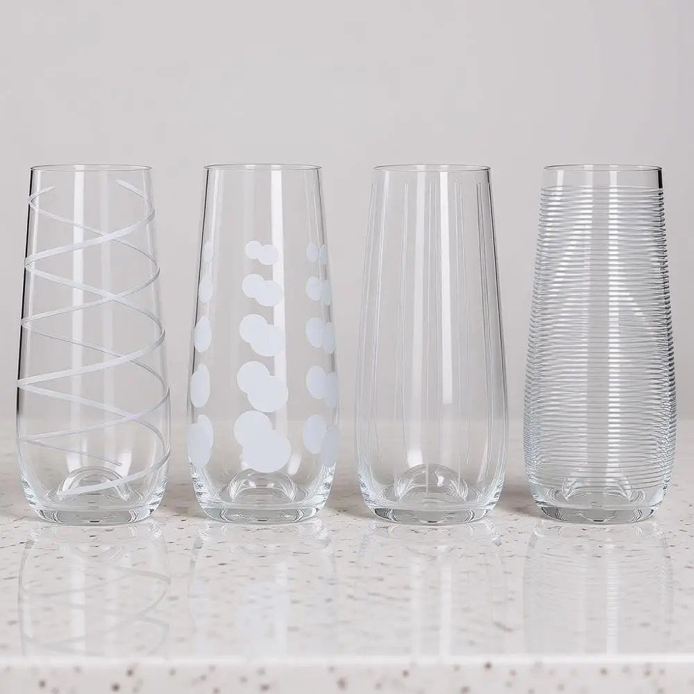 

Хрустальные бокалы для вина, серебряный дизайн, 230 мл, набор из 4 штук