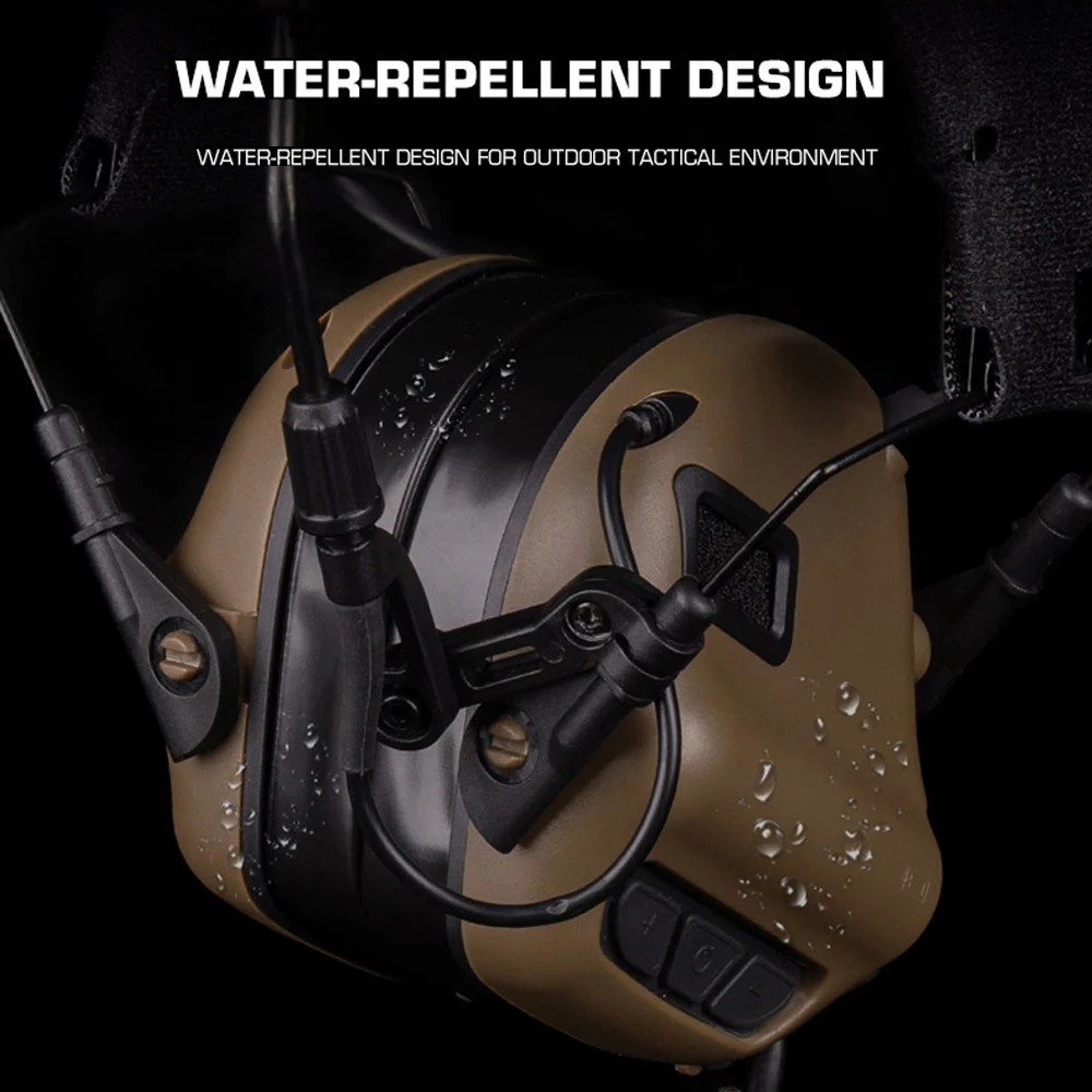 Taktische Headset 7,0 Upgrade Prozessor Pickup Noise Reduction Jagd Schießen Airsoft Hören Schützen Ohrenschützer Helm Montieren Getriebe