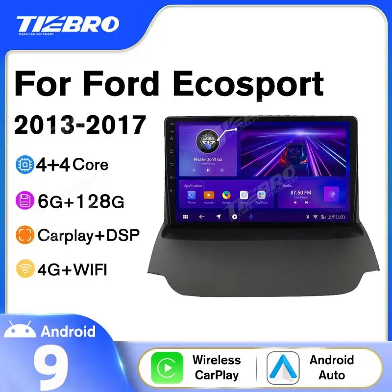 

Tiebro 2Din Android 10 Auto Radio Car Radio For Ford Ecosport 2013-2017 Stereo Receiver GPS Navigation Central Multimedia Player