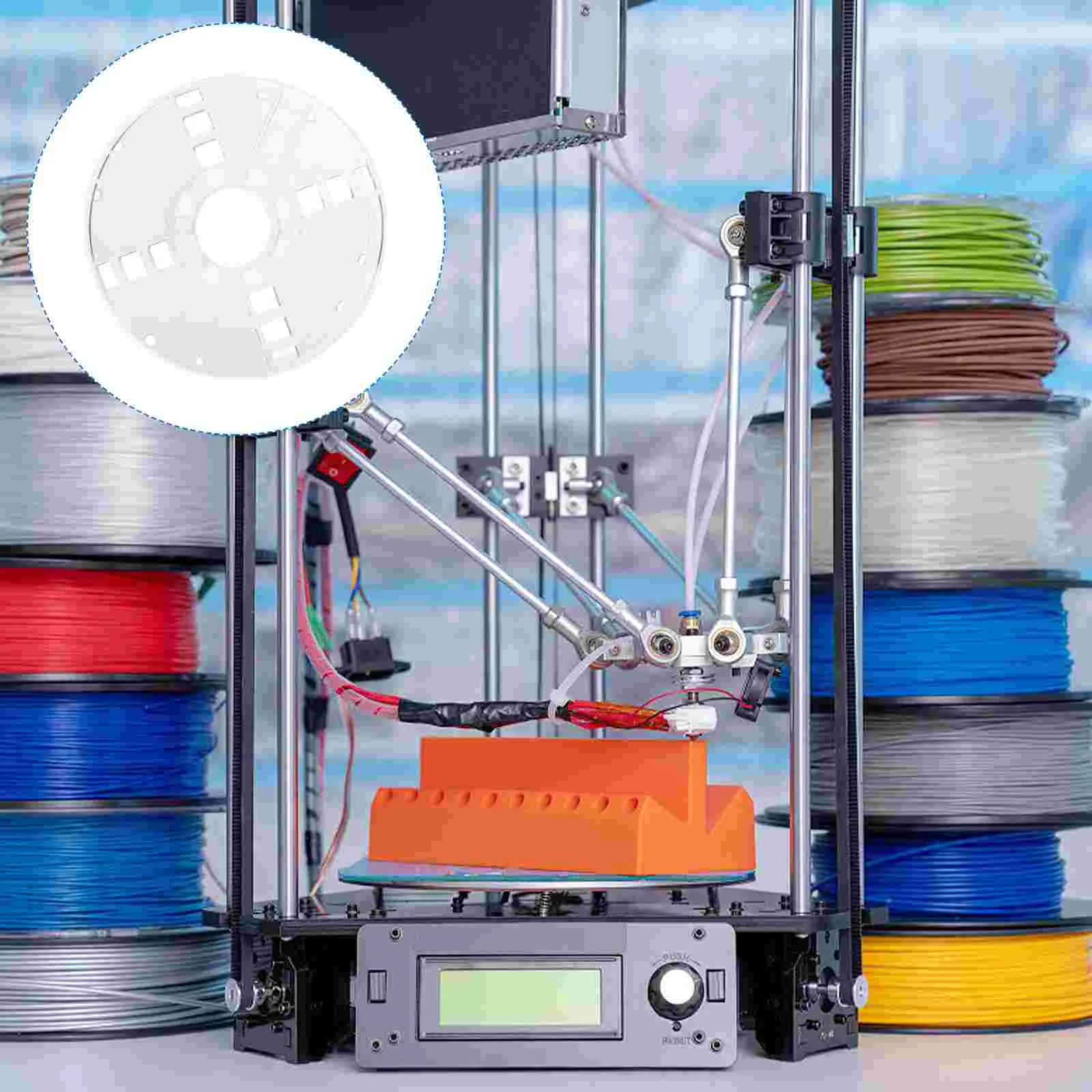 

Filling Spool 3d Printer Filament Storage Rack Stand Reel Plastic Hollow Bobbin