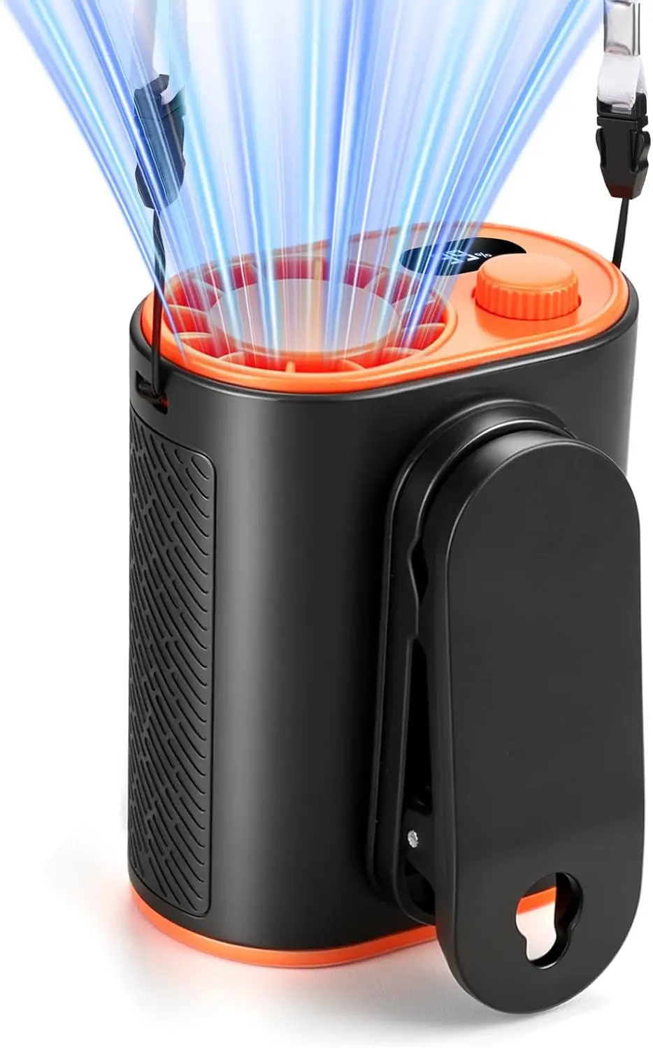 

Waist Clip on Fan: 4000mAh 15H, 10m/s Cool Wind, Portable Rechargeable Wearable Fan for Camping Travel