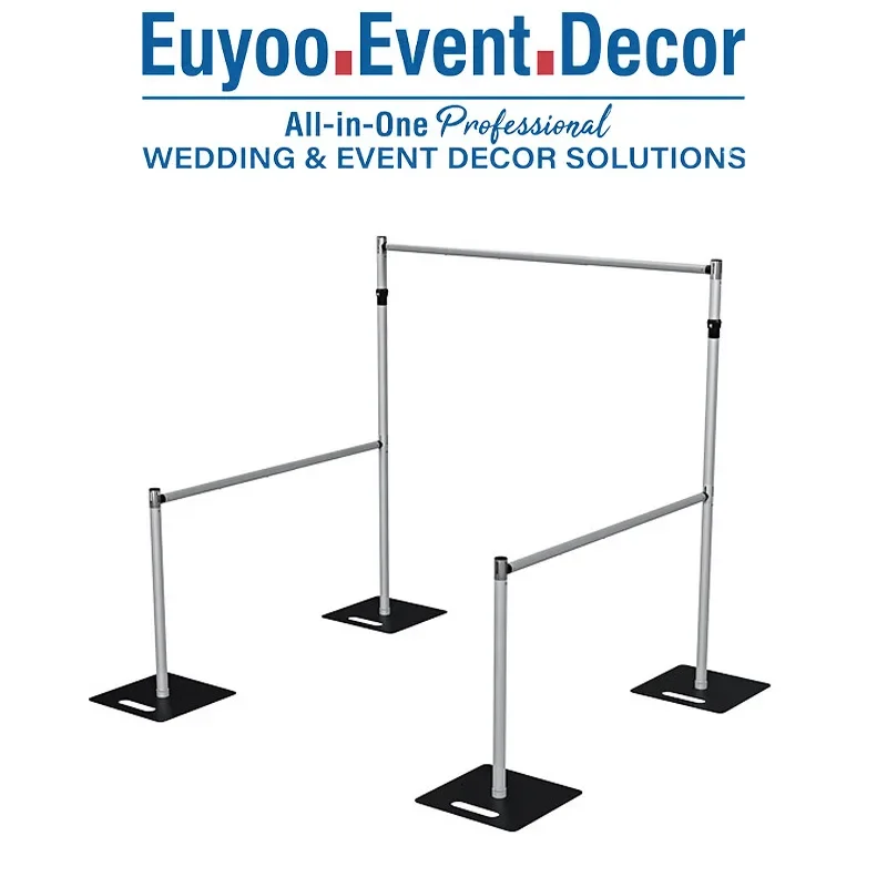 Wedding aluminum alloy retractable gauze bracket flower wall activity exhibition curtain background frame