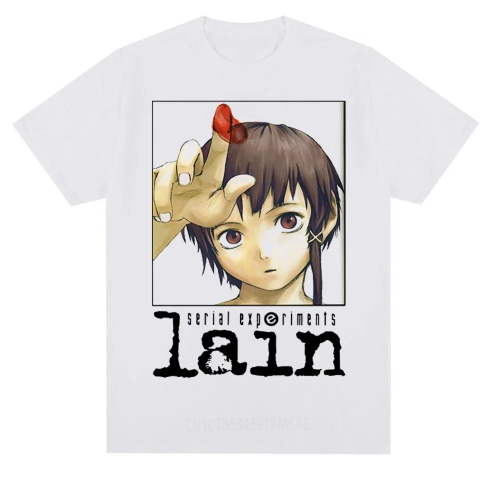 Serial Experiments Lain Japanese Glitch Aesthetic Manga Anime Iwakura t-shirt Cotton Men T shirt New TEE TSHIRT Womens tops