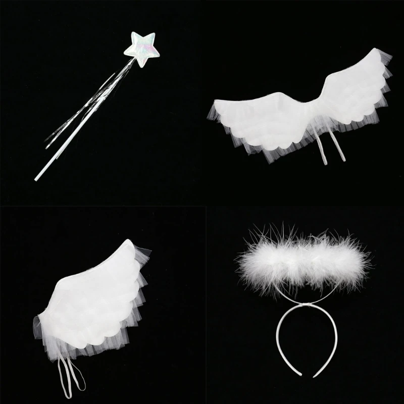 Angel Wings Wand for Kids Halloween Christmas Angel Costumes