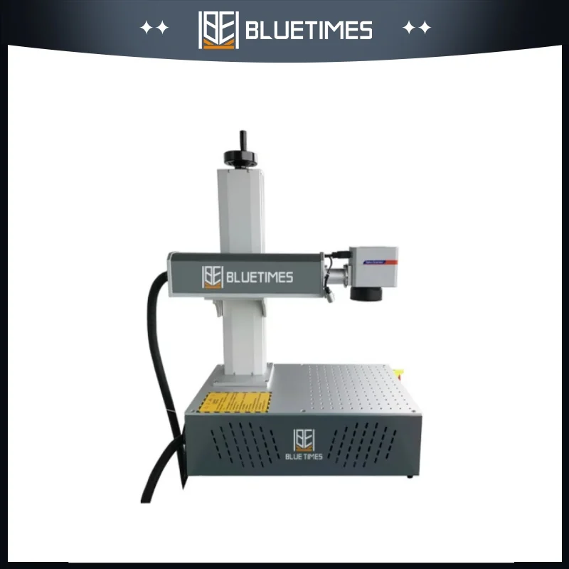 

Bluetimes 30W/50W Fiber Laser Marking Machine With 200mm X 200mm Lens For Engraving Stainless ,Gold, Silver, and Brass Metal
