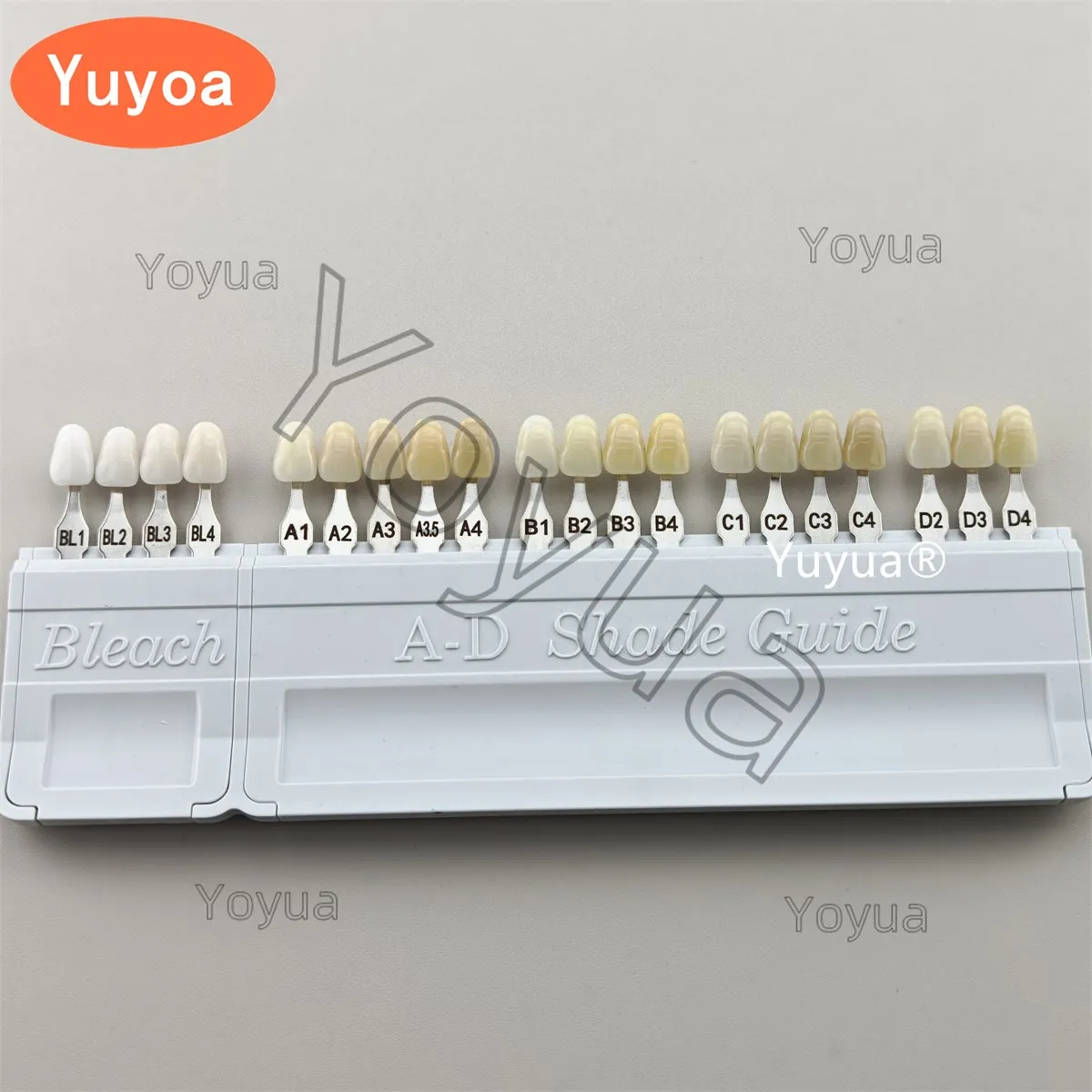 

Стоматологическая 20 цветов, съемная отбеленная направляющая A-D, таблица отбеливания, 20 цветов, отбеливание зубов на основе Vita BL1/2/3/4