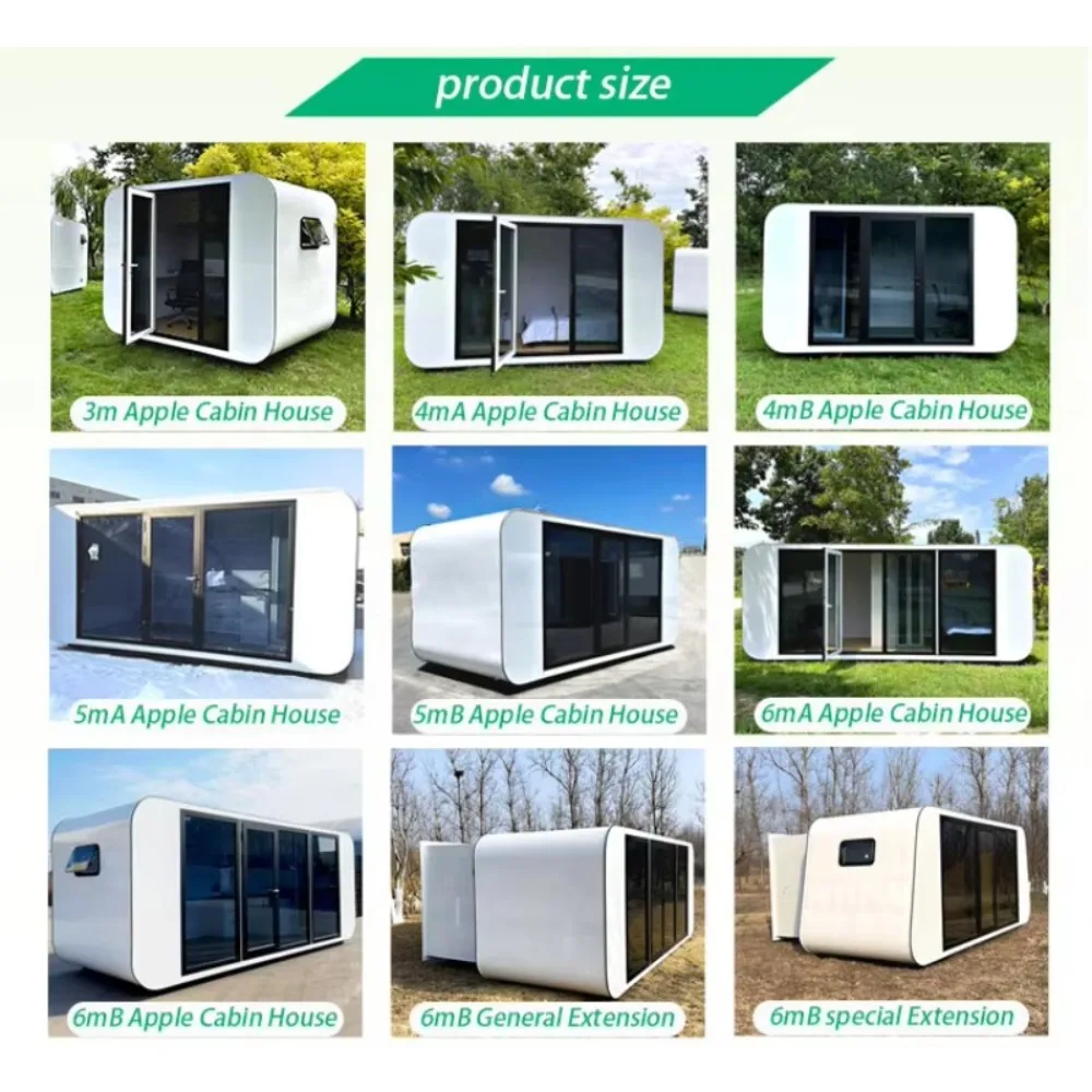 Luxury Glamping Pod Camping Pod Outdoor Vacation House Cabin apple Office Cabin House