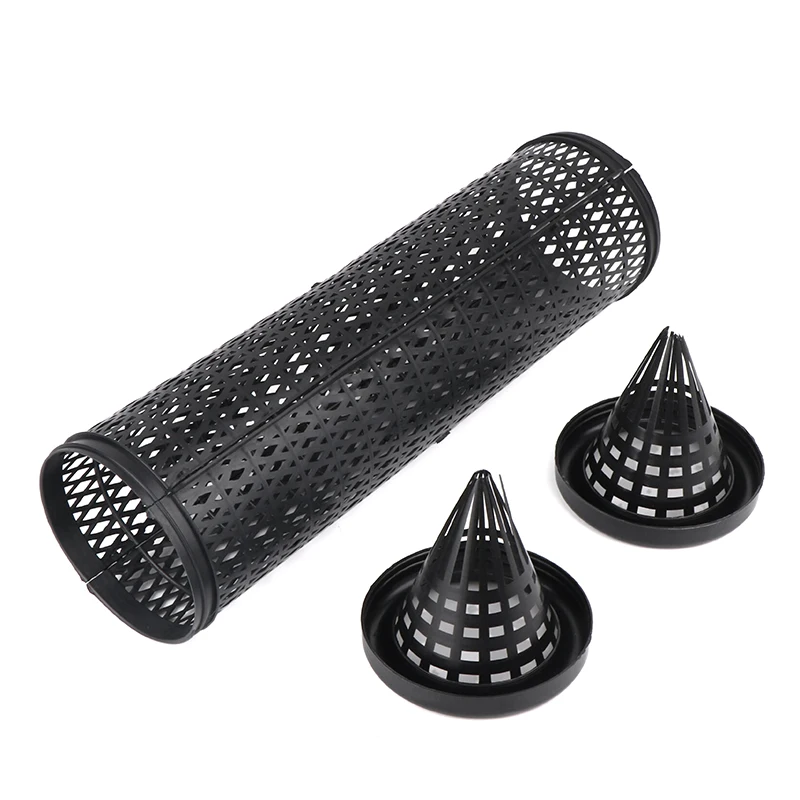 Jaula de red de plástico para peces, trampa para cebo de pesca, jaula para Anguila, trampa para Loach, olla de pesca portátil ligera para pesca de langosta y cangrejos, 1 ud.