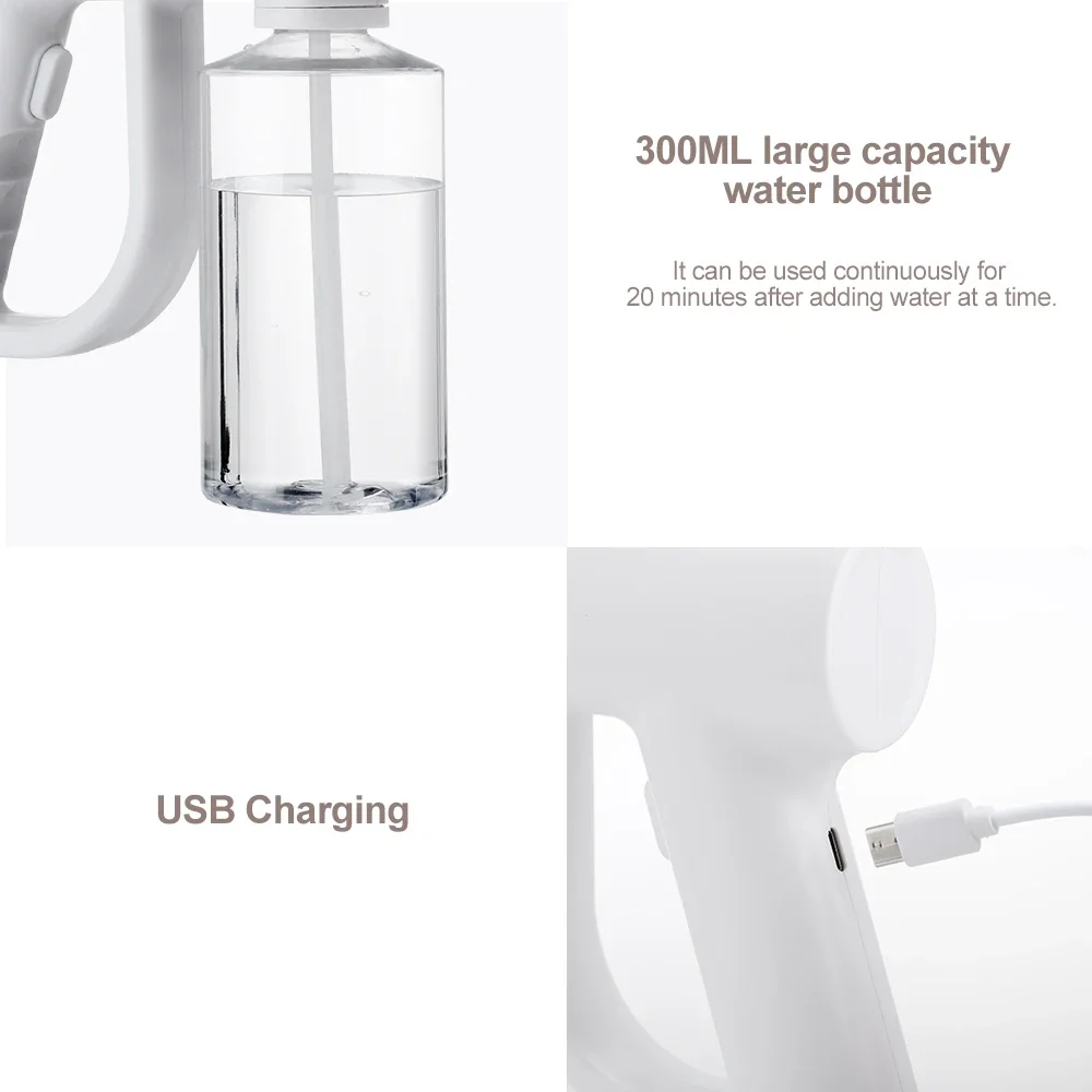 Electric Disinfectant Spray Gun Portable Nano Sterilization Mist Sprayer