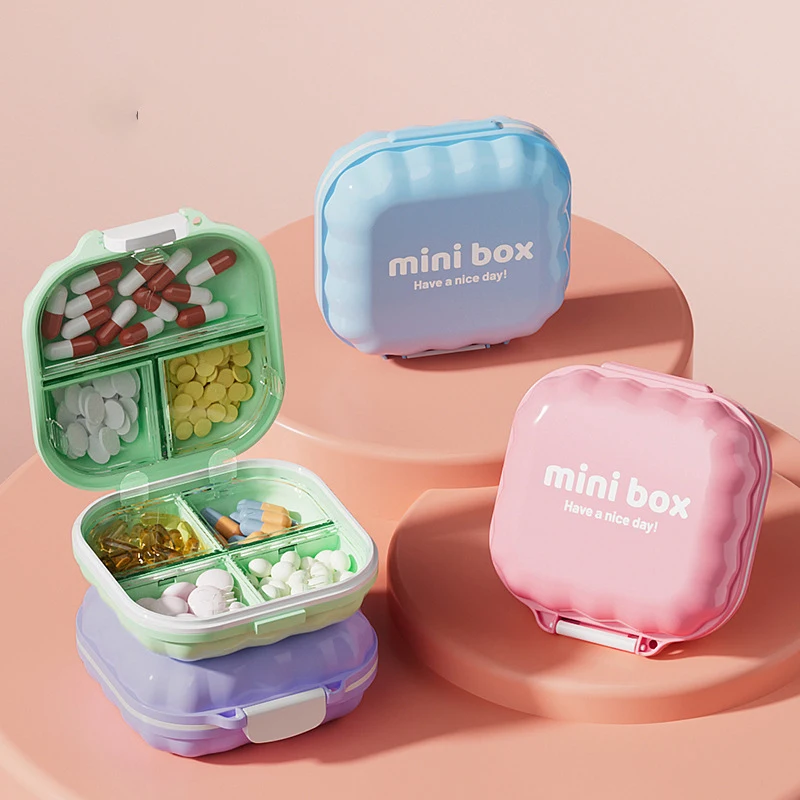 

Portable Mini Medicine Box Daily Three Meals Pill Organizer Home Use Carry-On Weekly Seven Days Drug Container with Reminder