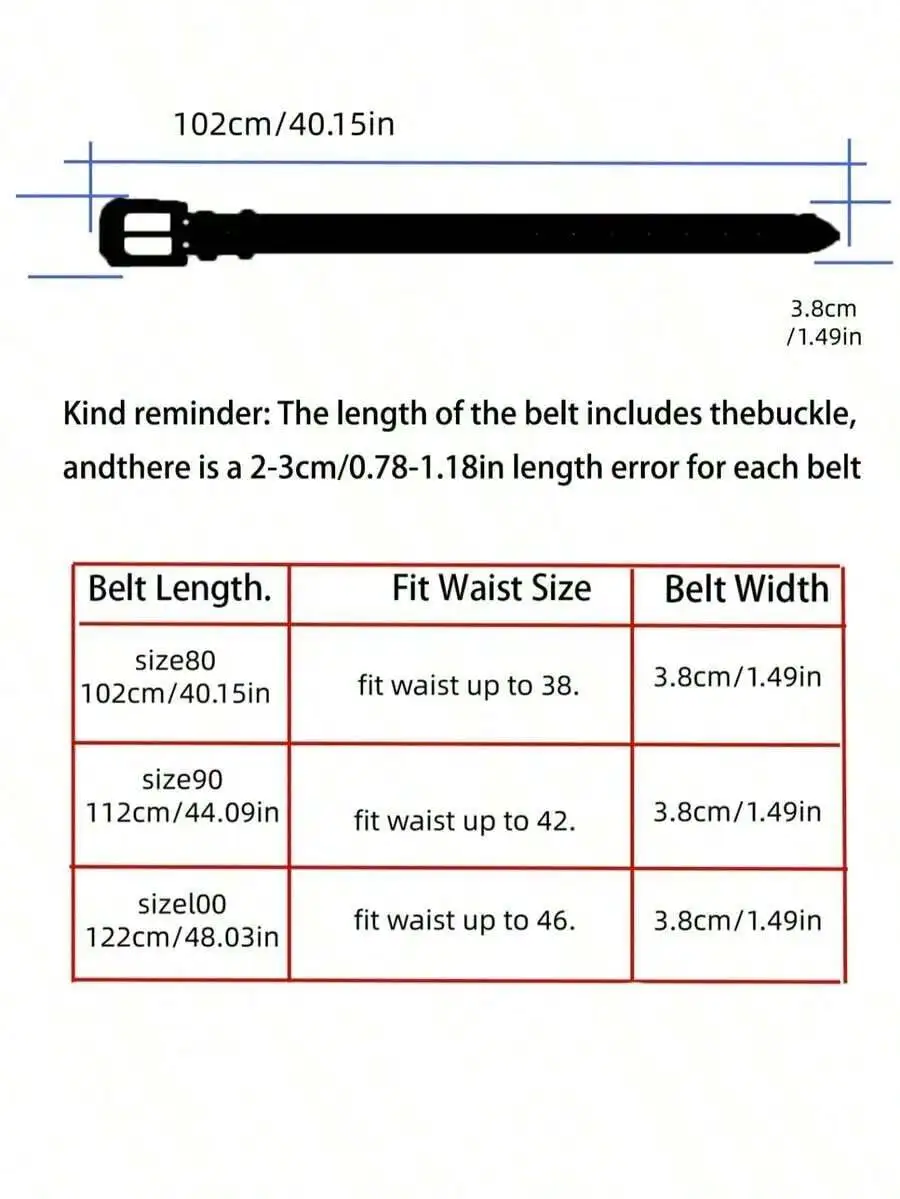 1pc Y2K Millennium Style 4-Metal Belt for Jeans Pants Leather Jackets Streetwear Outdoor Fashion Autumn Winter Accessory view 5
