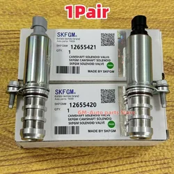 1Pair Intake & Exhaust Oil- Control Timing Valve Solenoid VVT OEM# 12655420 & 12655421 For Chevrolet Captiva Equinox GMC Terrain