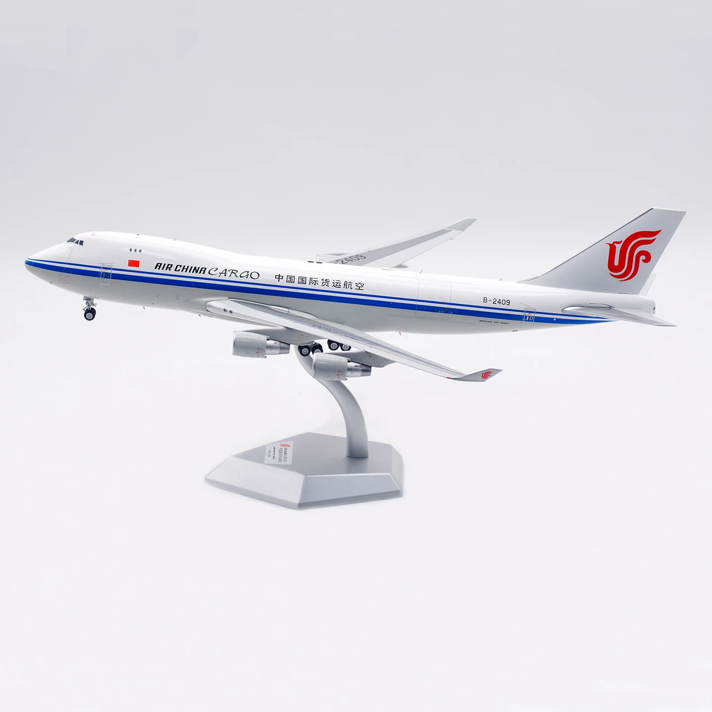 

L2066 Alloy Collectible Plane Gift SQ Wings 1:200 Air China Cargo Boeing B747-400F Diecast Aircraft Jet Model B-2409 With Stand