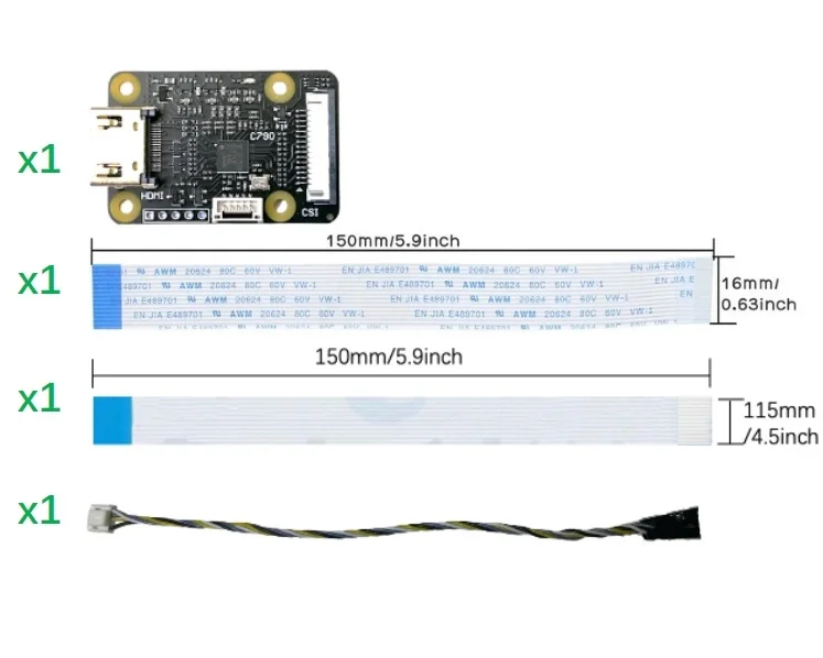 

1080P 60Hz HDMI to CSI-2 Adapter & I2S For BliKVM and PiKVM "KVM over IP" board audio and backpower mitigation Raspberry Module