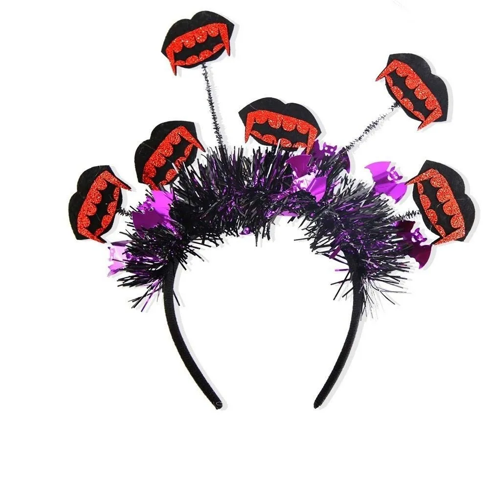 Pumpkin Halloween Pumpkin Headband Spider Ghost Vegetables Halloween Party Hair Hoop Creative Photo Prop
