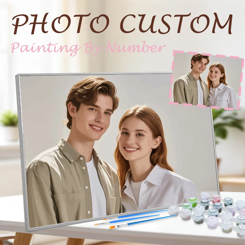 

Фотокартина по номерам на заказ: декор для дома, DIY раскраска по номерам для начинающих, семейные фото, свадебные изображения, персонализированные картины для взрослых