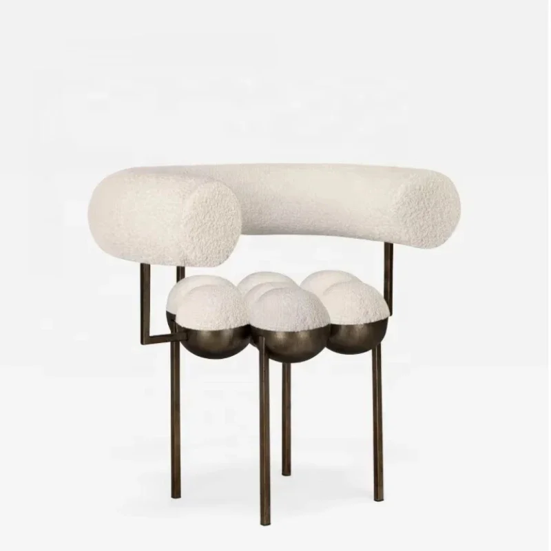 

Modern sofa designer recommends personalized art ball chair living room sofa stainless steel furniture