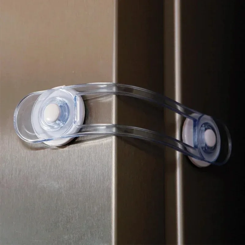 5pcs Multi-functional Baby  Child Safety Lock  Drawer Refrigerator LockTransparent Anti-Opening Soft Strap Safety Lock