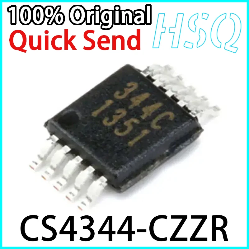 

5PCS CS4344-CZZR Screen Printing 344C TSSOP10 Digital To Analog Conversion 24Bit Audio D/A Converter Chip