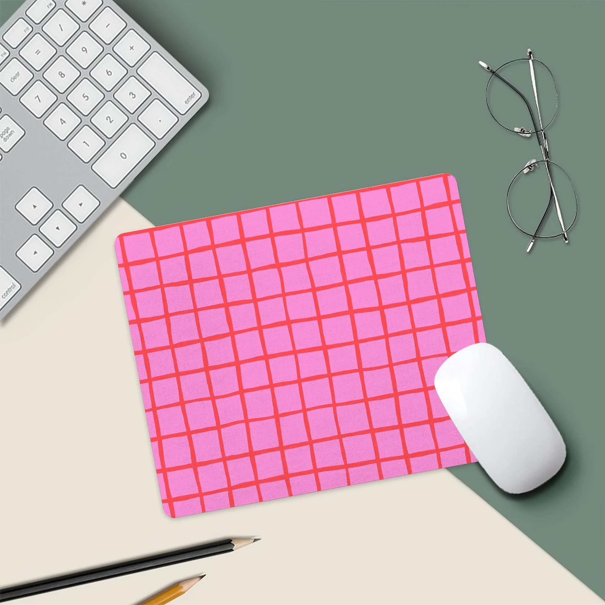 Mousepad Estético com Grade Ge - Desk Setup Accessories Aesthetic avaliação e preço