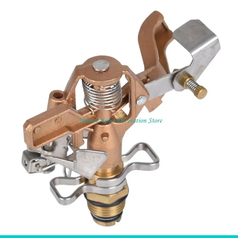 

H7BF Прочный латунный садовый спринклер с автоматическим вращением на 360 градусов и настраиваемыми схемами распыления для сада