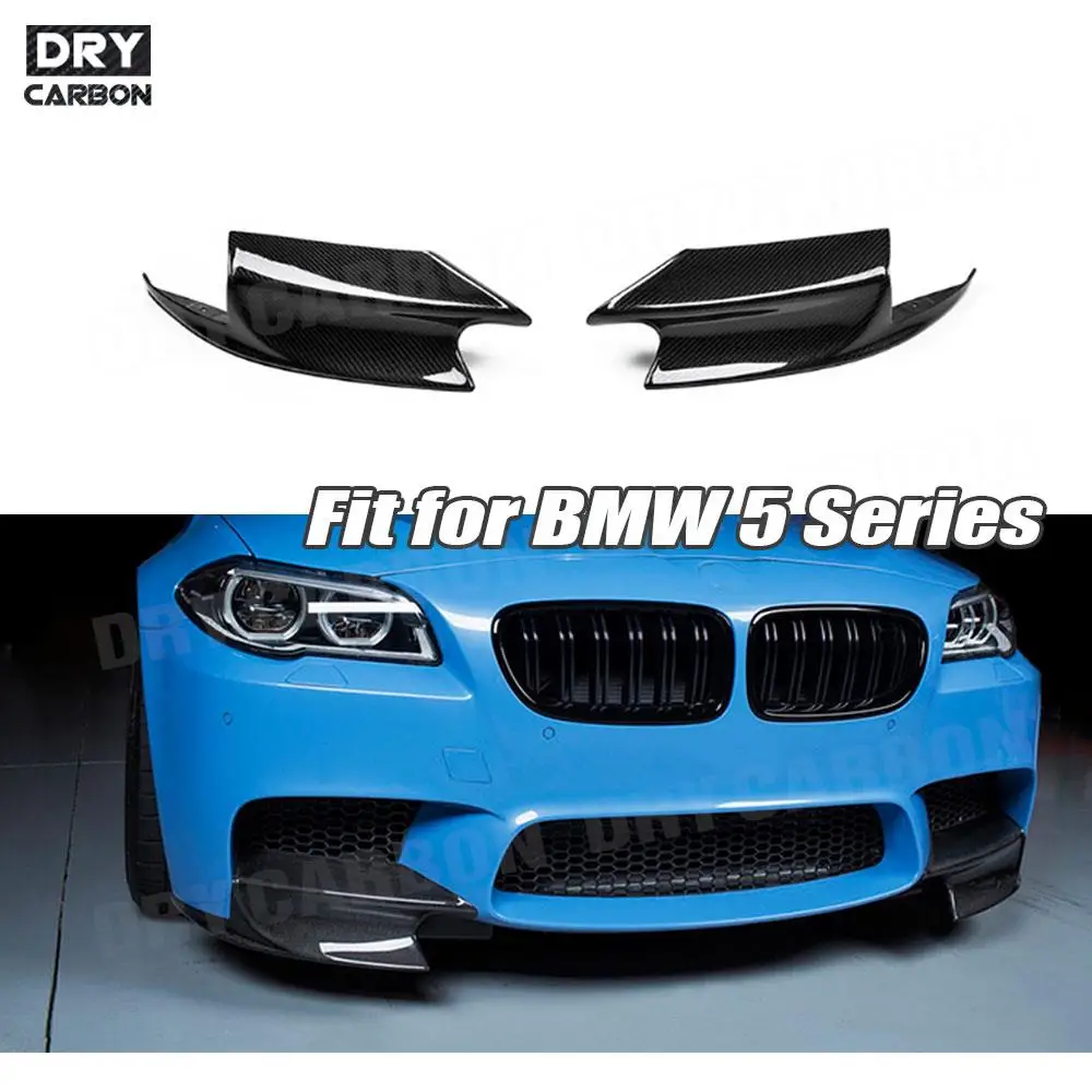 

Carbon Fiber Front Lip Splitters Aprons for BMW 5 Series F10 M5 2011-2017 Car Bumper Chin Flap Cupwings Accessories