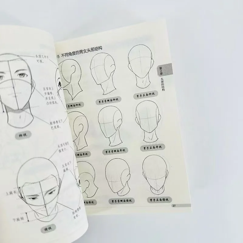 Human Body Structure Manga Tutorial Pocket Book Character Human Body Structure Hand Drawing Anime Practice Material