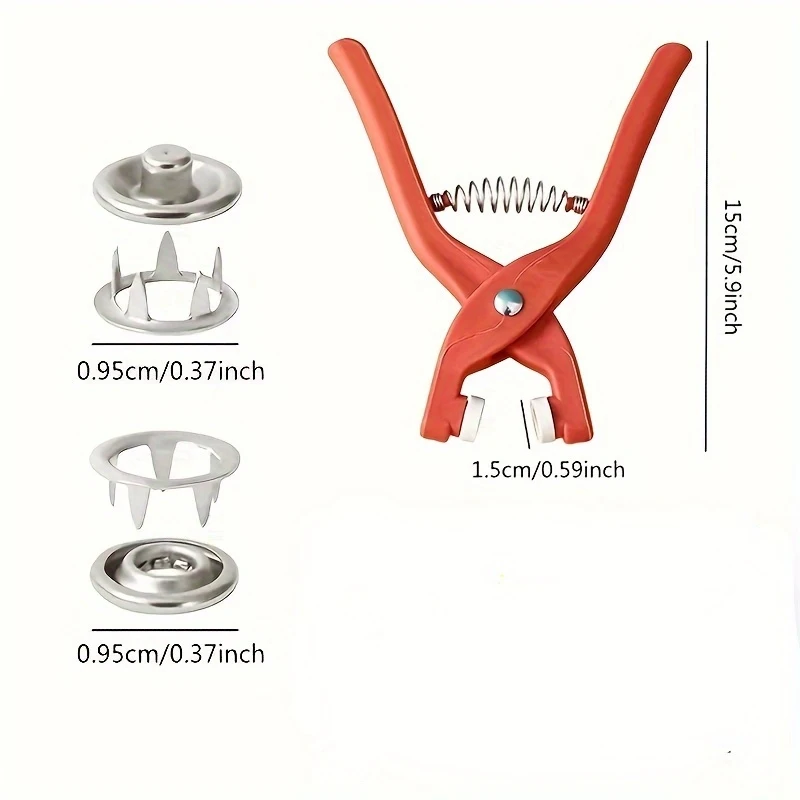 50 Set of Hand-Operated Snap Fastener Pliers for Sewing Use, Applicable DIY Sewing Supplies for Handmade Clothing, Hats, and Bag