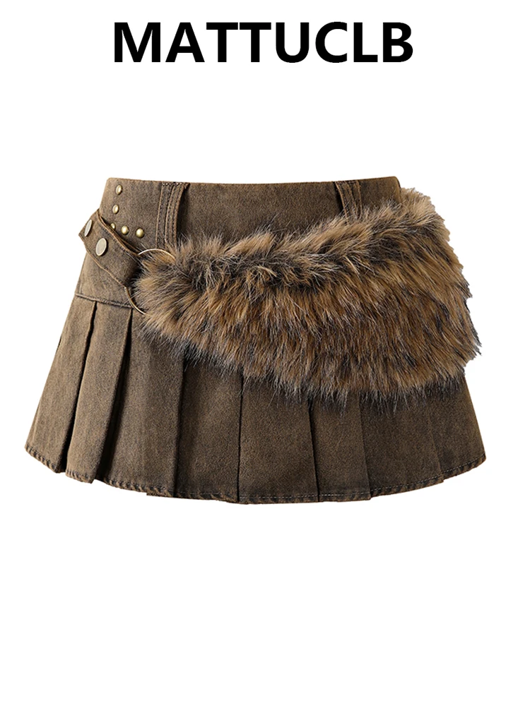 

Женская джинсовая мини-плиссированная юбка с поясом, корейская кокетка, эстетичная американская ретро-майка 2000-х годов, вечерние трапециевидные кокетли Gyaru