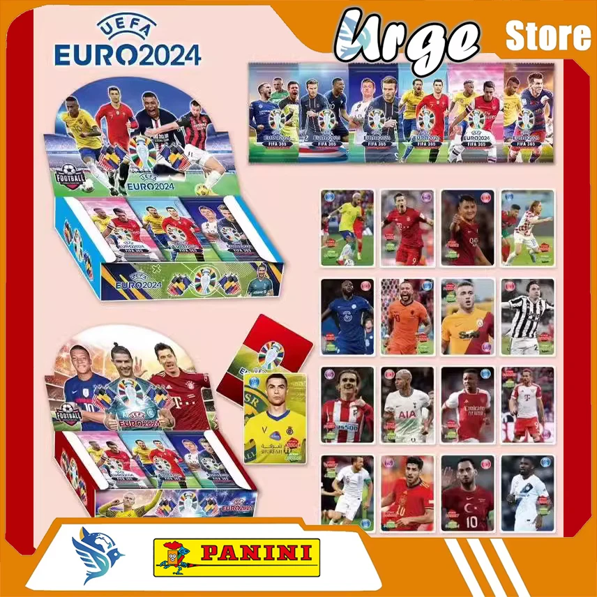 New 2026 World Cup Trading Cards - Euro Cup Ronaldo Messi Holo Flash Foil Collectible Card Game - Soccer Tabletop Gift Set
