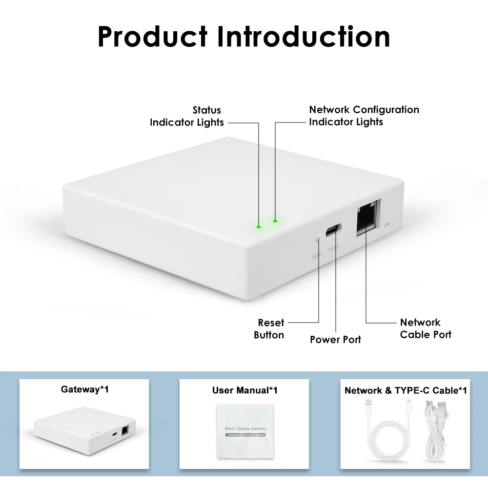 Tuya Zigbee Matter Bedrade Gateway Smart Hub Spraakbesturing Smart Life Producten Offline Scenario-uitvoering Intelligent Home-systeem