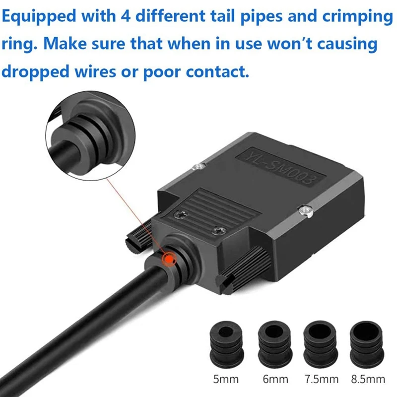 4PCS DB15 Solderless Breakout Connector, RS232 D-SUB Serial To 15Pin Port Terminal Block 16Mm Thinner Solderfree Adaptor