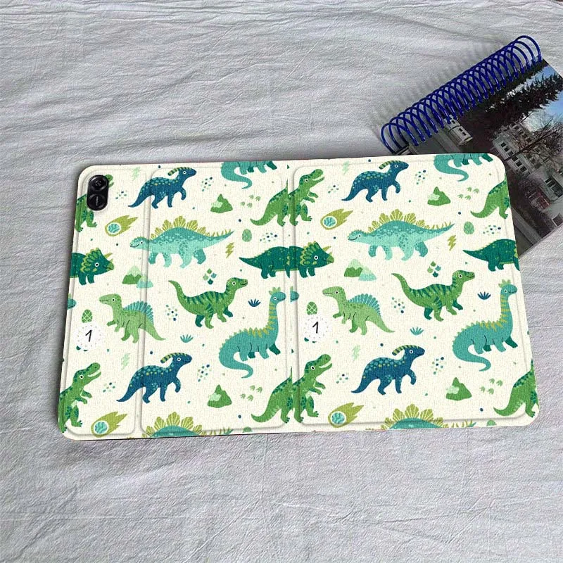 

Colorful Cartoon Dinosaur For Huawei MatePad Air SE Pro M6 M5 M2 T10s T5 10 11 12.6 11.5 12 X 10.8 Inch 10.1 Tablet Case