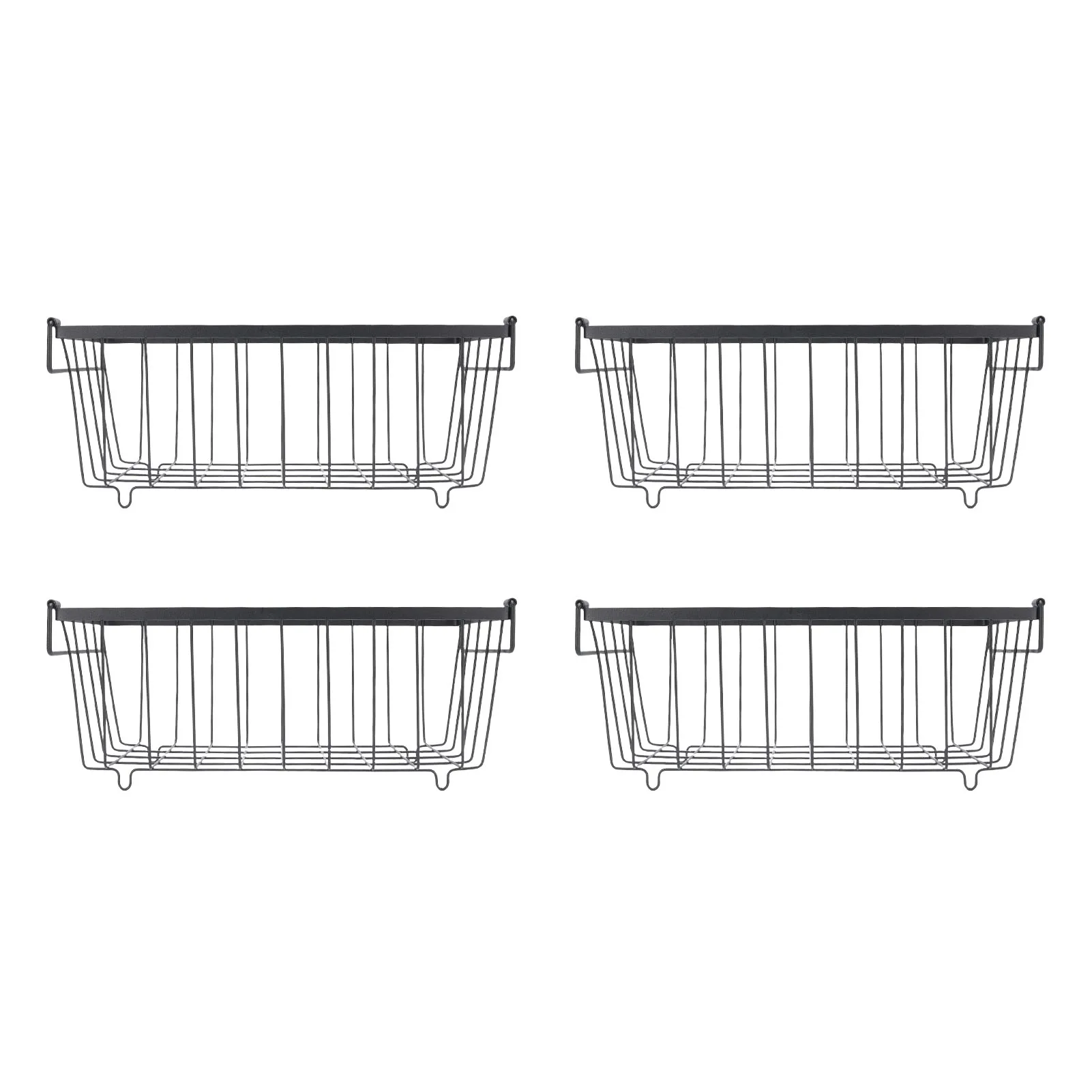 4PCS Chest Freezer Storage Baskets Metal Wire Food Organizer for Refrigerated Cabinet