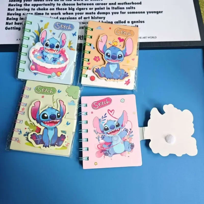 Disney Stitch โน้ตบุ๊คการ์ตูนอะนิเมะน่ารัก Stitch หนังสือออกกําลังกายนักเรียนไดอารี่แฟชั่นการเรียนรู้อุปกรณ์สาวเด็กวันหยุดของขวัญ