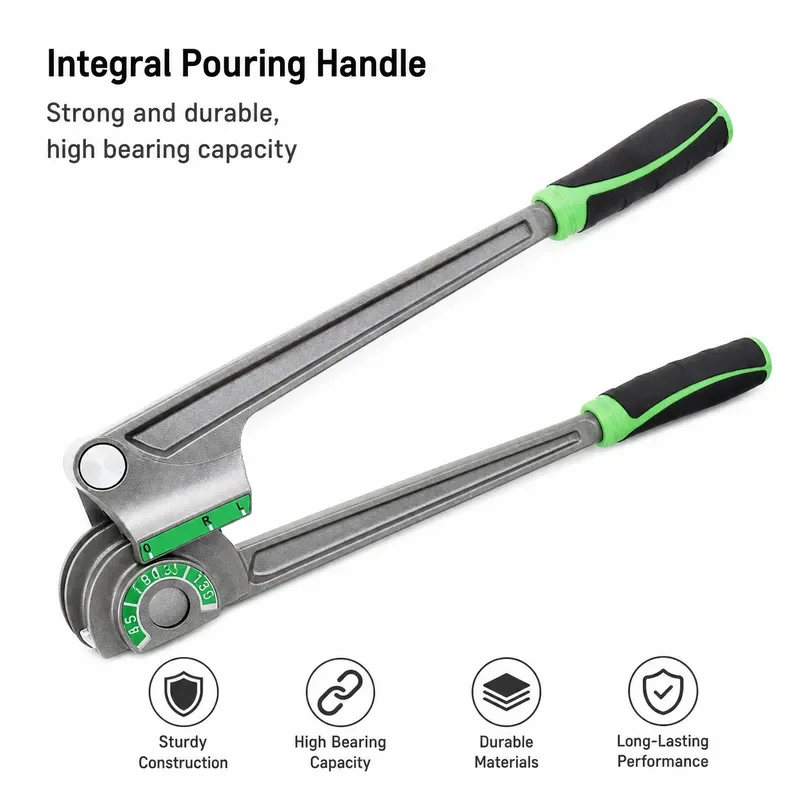 180 Degree Pipe Bender Tool 3 in 1 Aluminum Alloy Tube Bending Kit Prevent Distortion Markings for Refrigerator AC