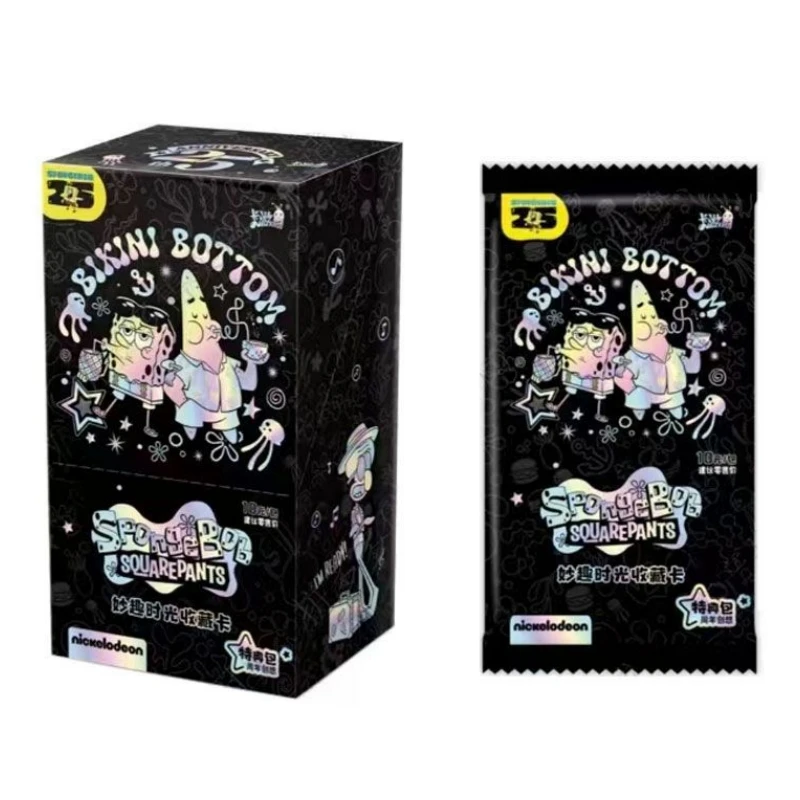 50Pcs/Set 2Style New In Original Box Genuine Classic Anime Character SpongeBob SquarePants Collect Hobby Cards Children\'s Gift
