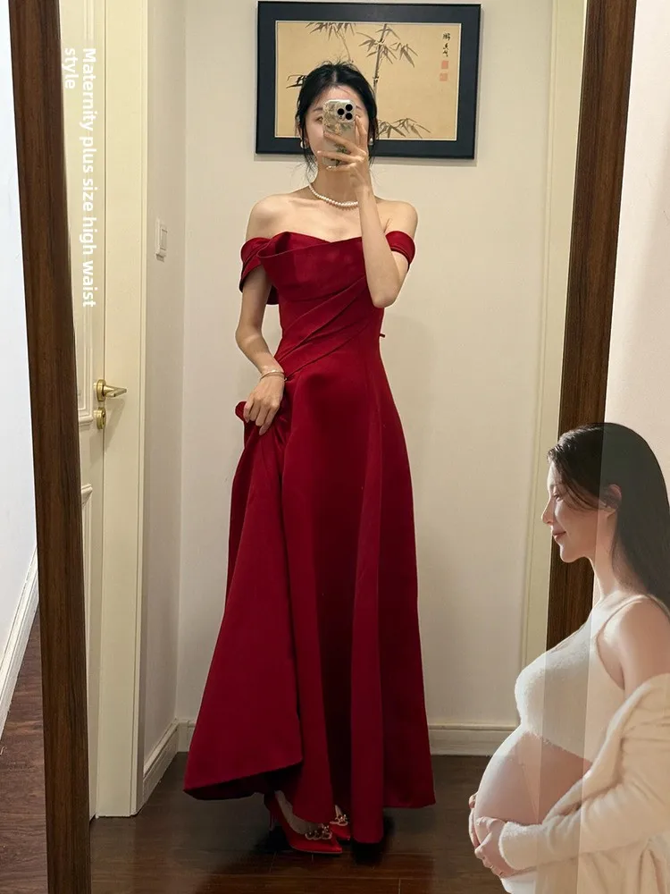 

Bridesmaid Dres Satin One oulder Wedding Dres Evening Gowns plus Size Materni Dres Bridal Dres Long Dres