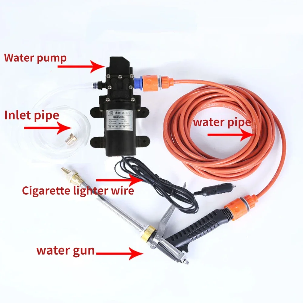 Car Wash Pump High Voltage 12V Car Set Portable Electric Mini Air Conditioning Cleaning Machine Car Lighter Car Wash Machine