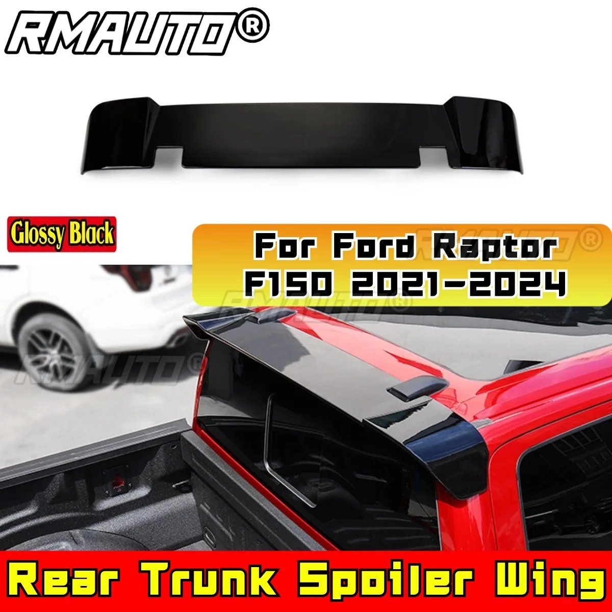 Para Ford Raptor, alerón trasero para maletero, alerón trasero para techo, Kit de carrocería para Ford Raptor F150 2021-2024, accesorios para coche