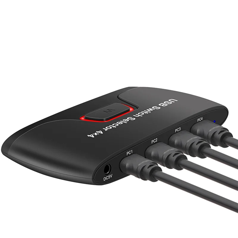 

USB KVM Switch Shared Controller Hub Adapter USB 4 Input 4 Output For Laptop Printer Keyboard Mouse Monitor US Plug