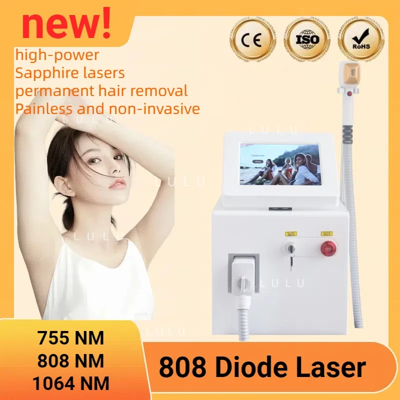 Major Diode Laser Hair Removal Machine 3 Wavelength 755nm 808nm 1064nm 3500W Painless Permanent laser Hair Removal Commercial