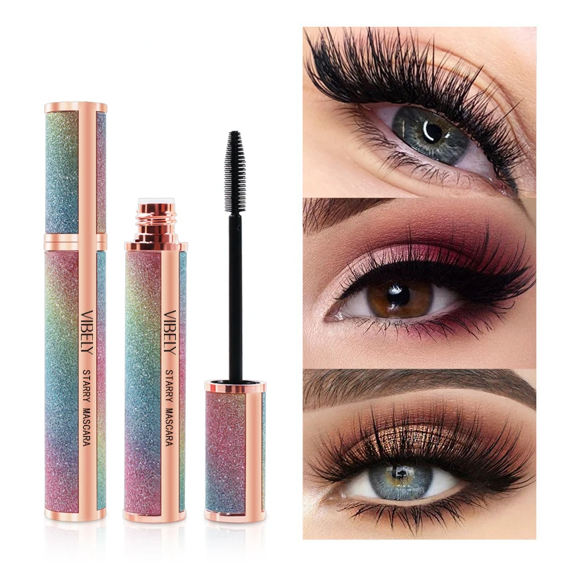 3D Mascara Make-Up Verlenging Wimperverlenging Vrouwen Waterdicht Snel Droog Langdurige Blijvende Mascara Big Eye Cosmetische