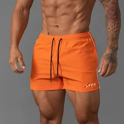 Men Summer Beach GYM Fitness Single Layer Shorts Running Quick Drying Breathable Sports Shorts Workout Casual Jogging Bottoms