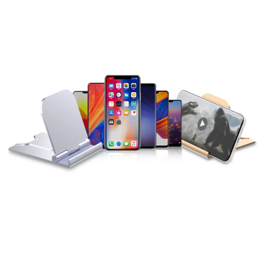 

2Pcs Phone Tablet Stand Foldable Lightweight Multi-angle Desk Holder Portable for All Devices Smartphone Support