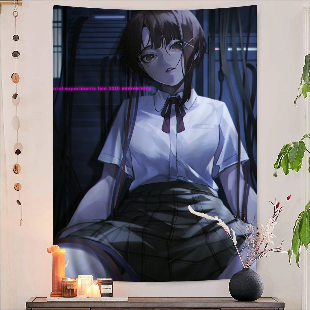 

Яркий гобелен Lain, настенный подвесной Таро, хиппи, Фотофон, Настенный декор